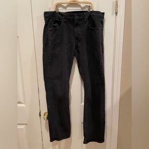 Hudson Byron Solid Black Jeans